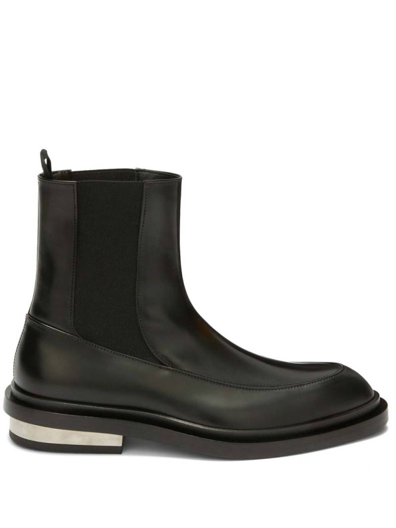 Jil Sander leather ankle boots - Black von Jil Sander