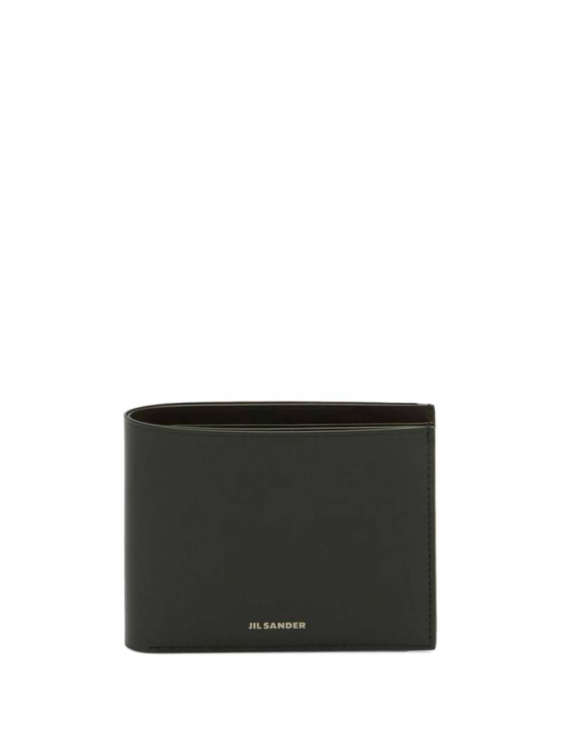 Jil Sander leather bi-fold wallet - Black von Jil Sander