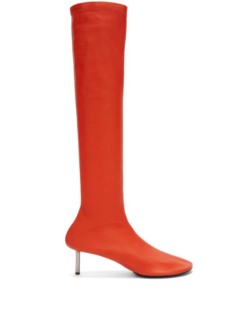 Jil Sander leather boots - Orange von Jil Sander