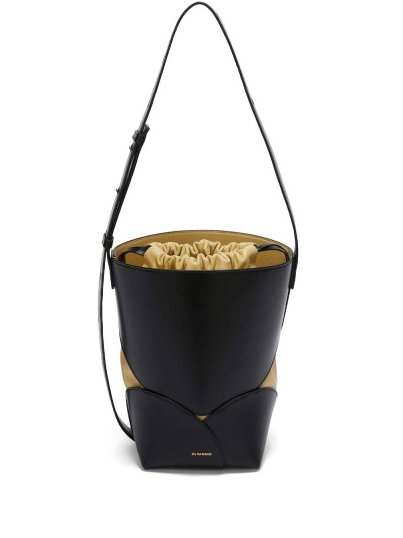 Jil Sander leather bucket bag - Black von Jil Sander