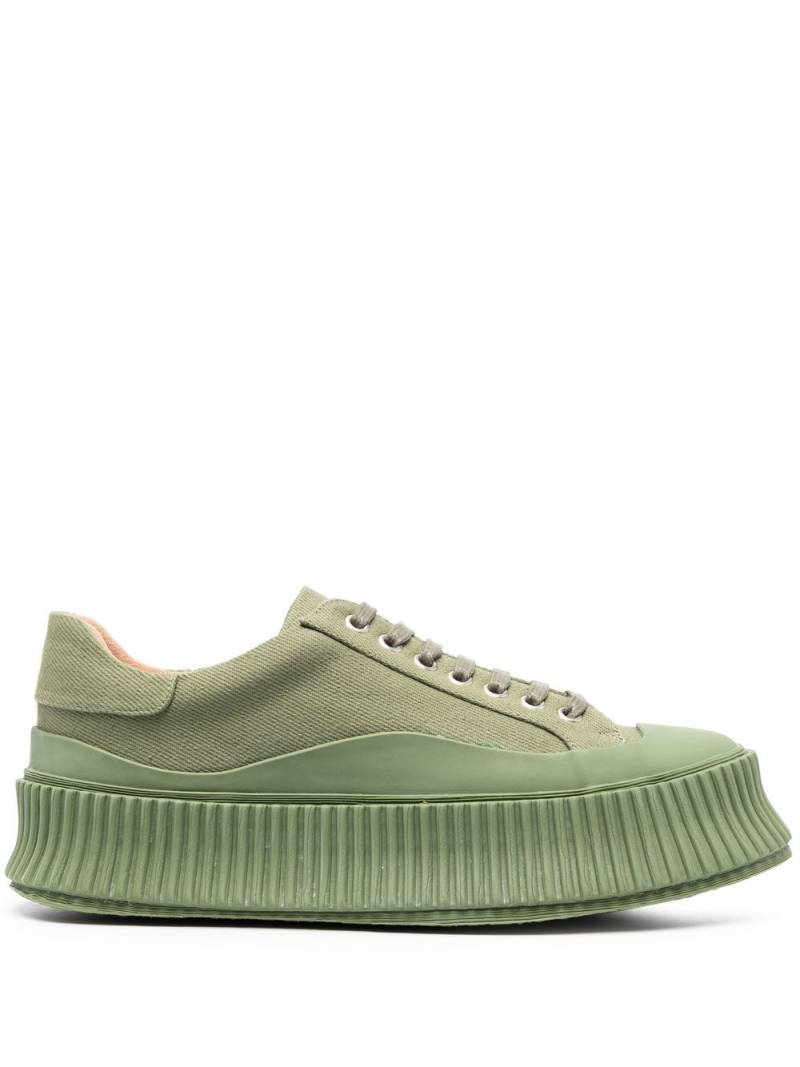 Jil Sander round-toe chunky-sole sneakers - Green von Jil Sander