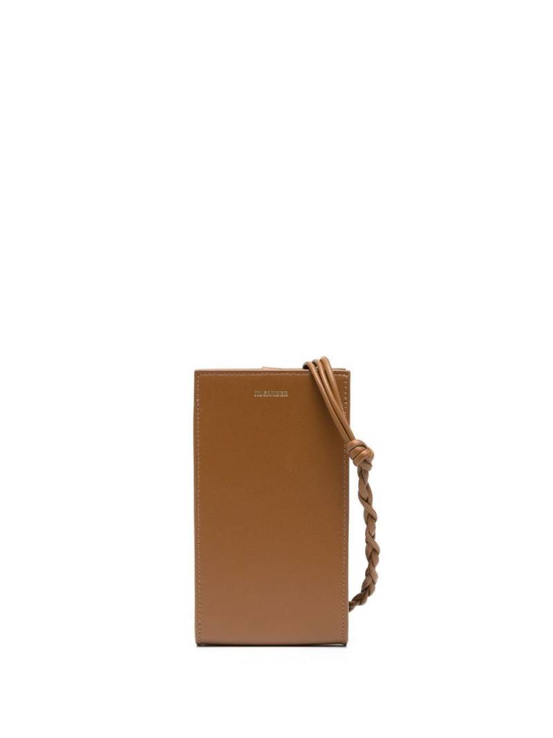 Jil Sander leather cross-body bag - Brown von Jil Sander