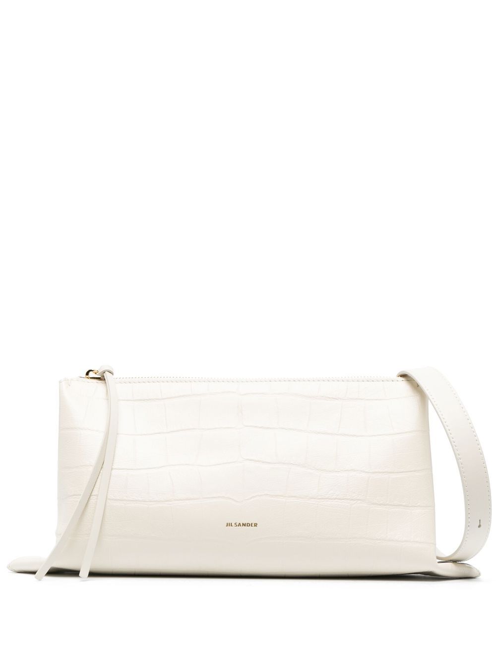 Jil Sander leather crossbody bag - White von Jil Sander