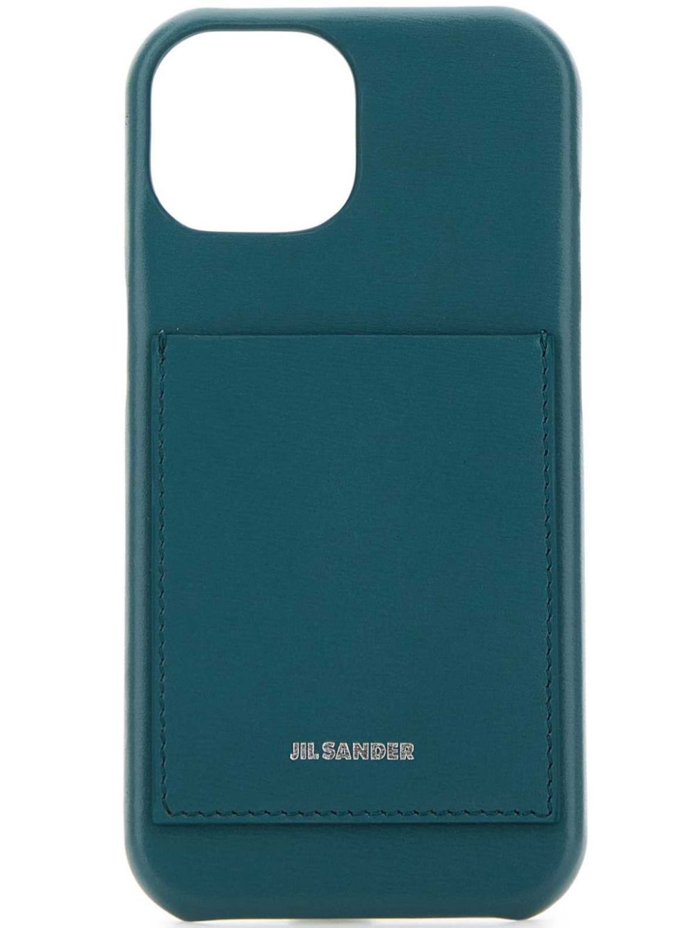 Jil Sander leather iPhone 15 phone case - Blue von Jil Sander