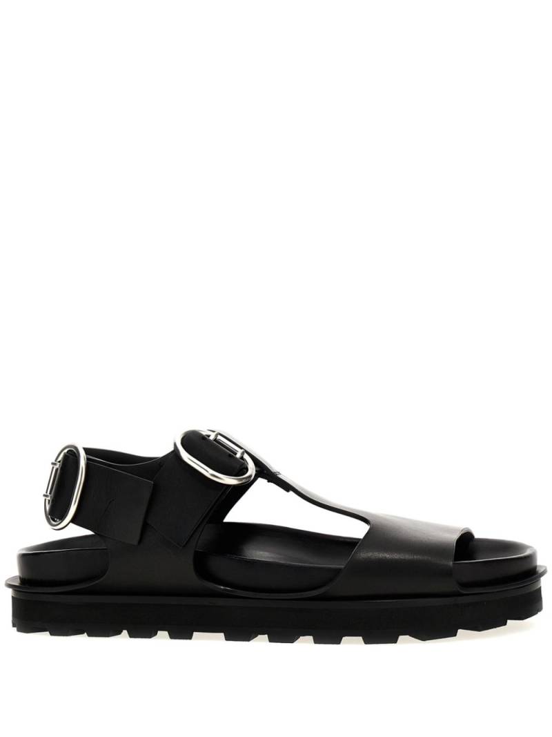 Jil Sander leather sandals - Black von Jil Sander