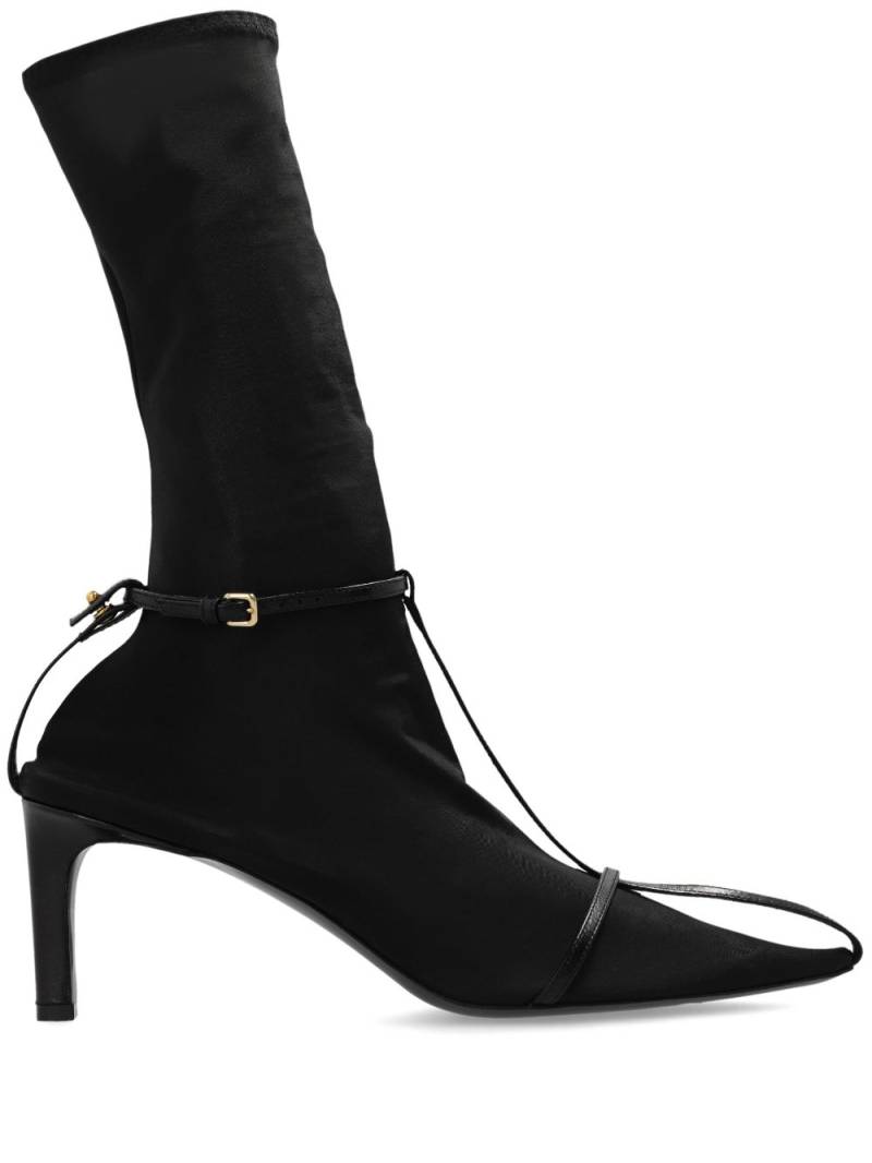 Jil Sander leather-trim sock boots - Black von Jil Sander