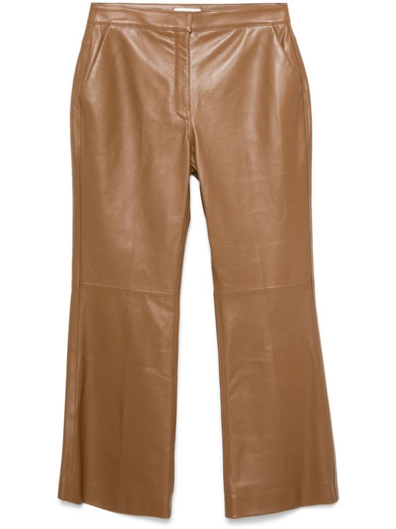 Jil Sander leather trousers - Brown von Jil Sander