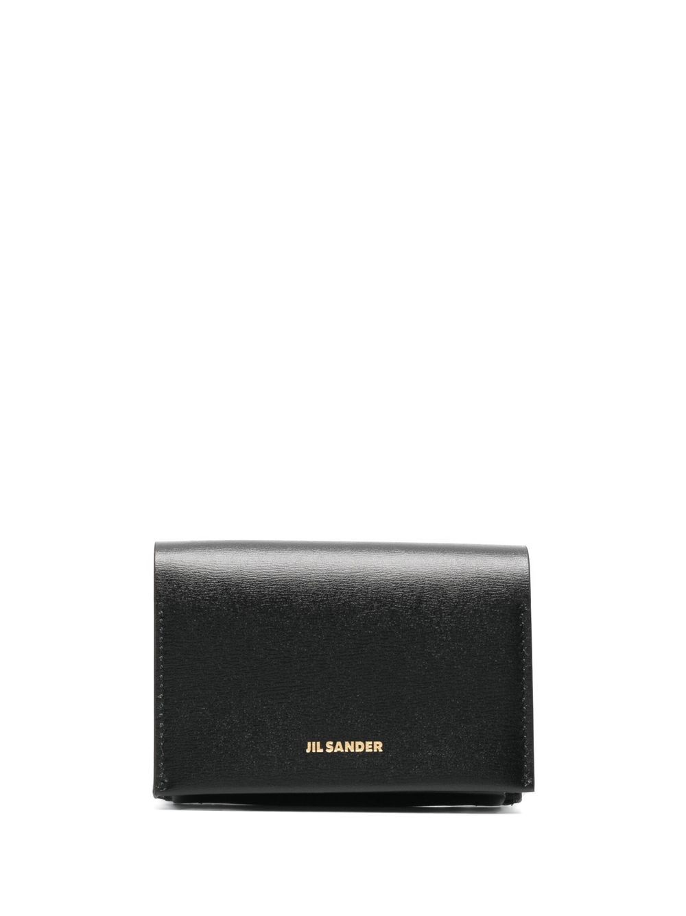 Jil Sander logo-embossed foldover wallet - Black von Jil Sander