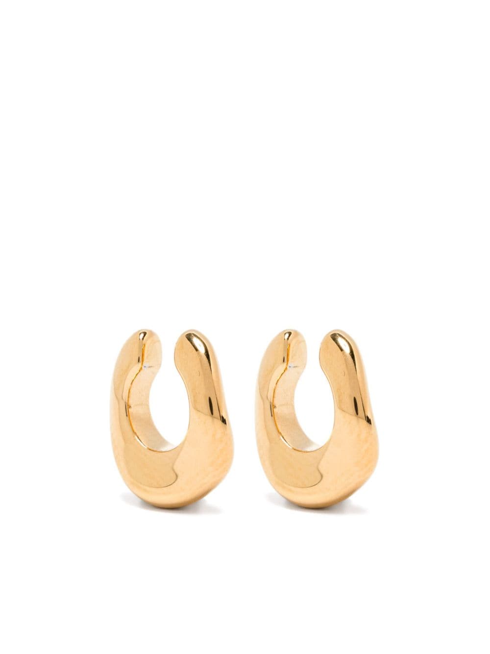 Jil Sander logo-engraved ear cuffs - Gold von Jil Sander