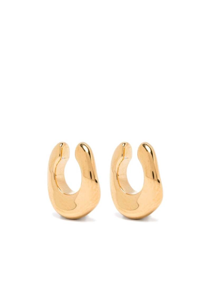 Jil Sander logo-engraved ear cuffs - Gold von Jil Sander