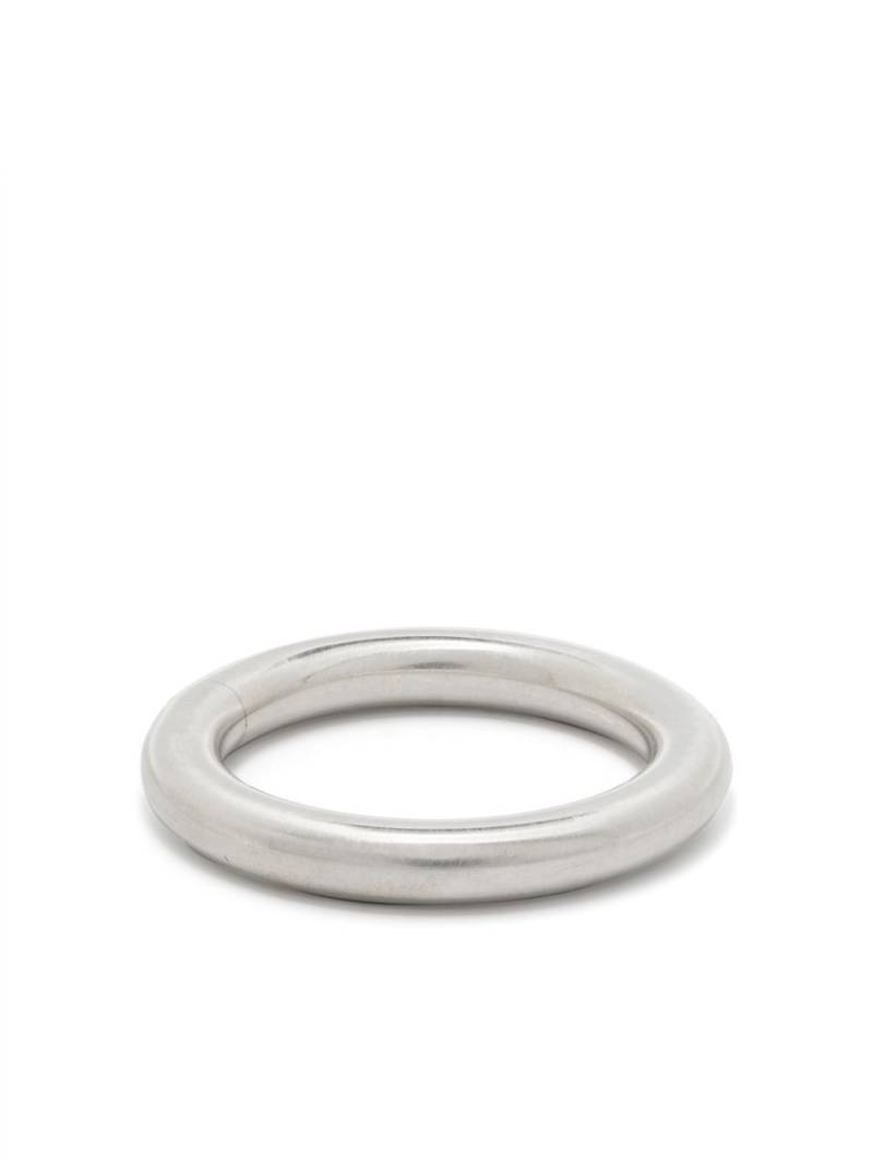 Jil Sander logo-engraved ring - Silver von Jil Sander