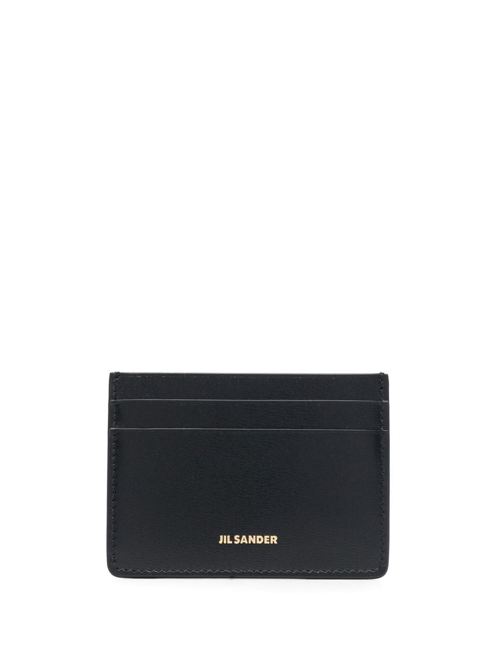 Jil Sander logo-lettering leather cardholder - Black von Jil Sander