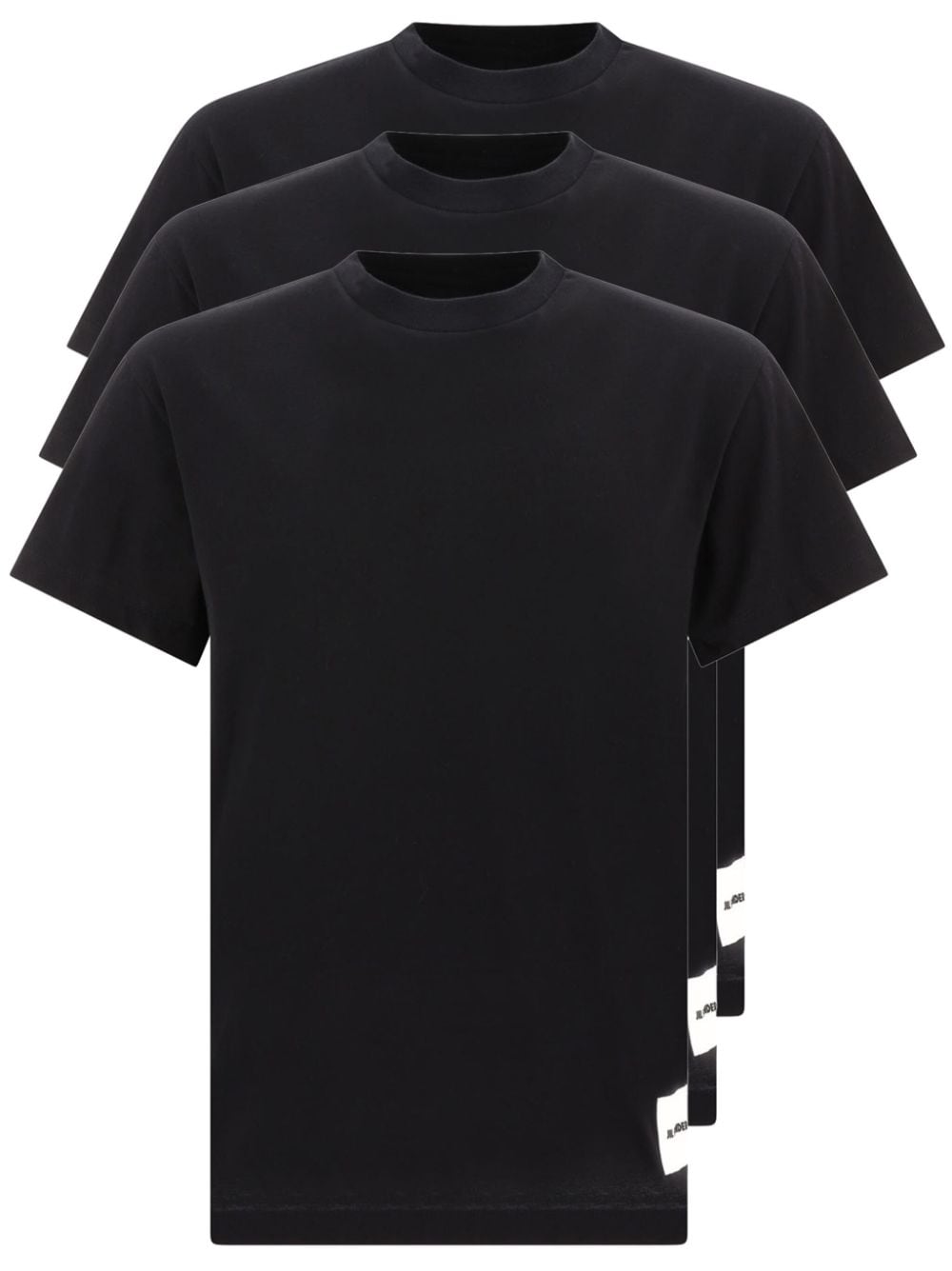 Jil Sander logo-patch T-shirt (set of three) - Black von Jil Sander