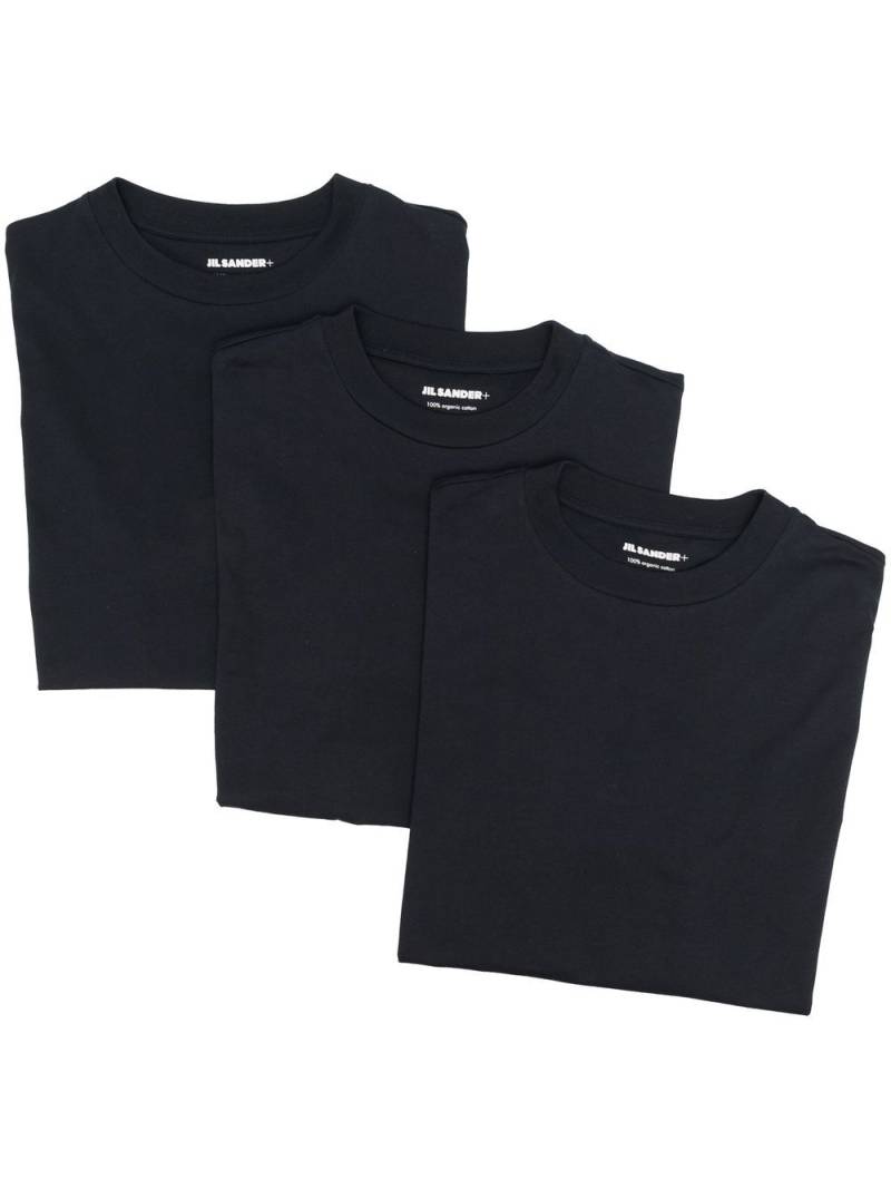 Jil Sander logo-patch detail T-shirt pack - Blue von Jil Sander