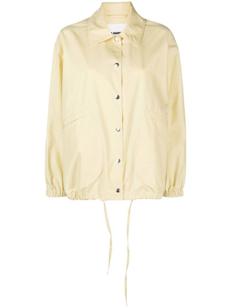 Jil Sander logo-print shirt jacket - Yellow von Jil Sander