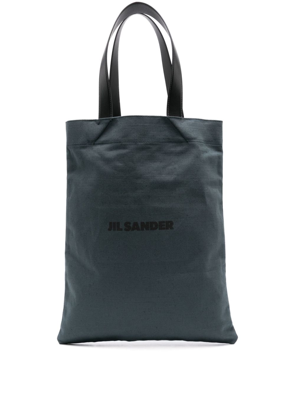 Jil Sander logo-print canvas tote bag - Green von Jil Sander