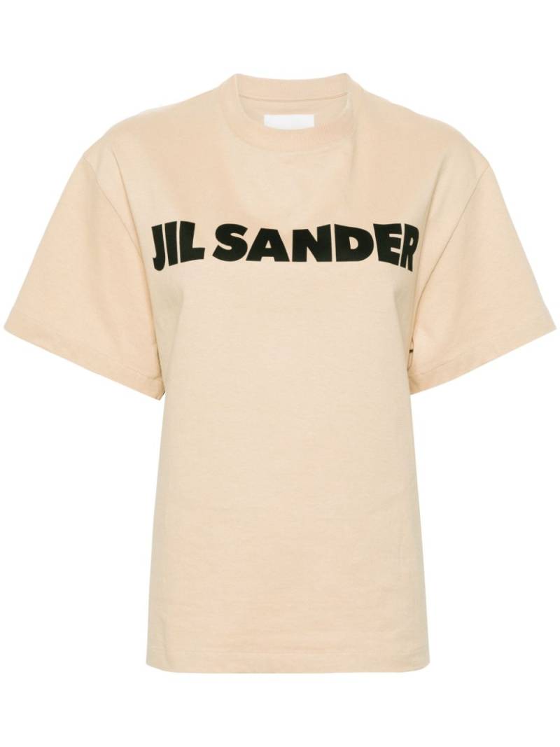 Jil Sander logo-print cotton T-shirt - Neutrals von Jil Sander