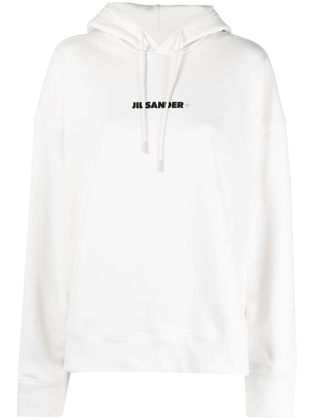 Jil Sander logo-print hoodie - White von Jil Sander