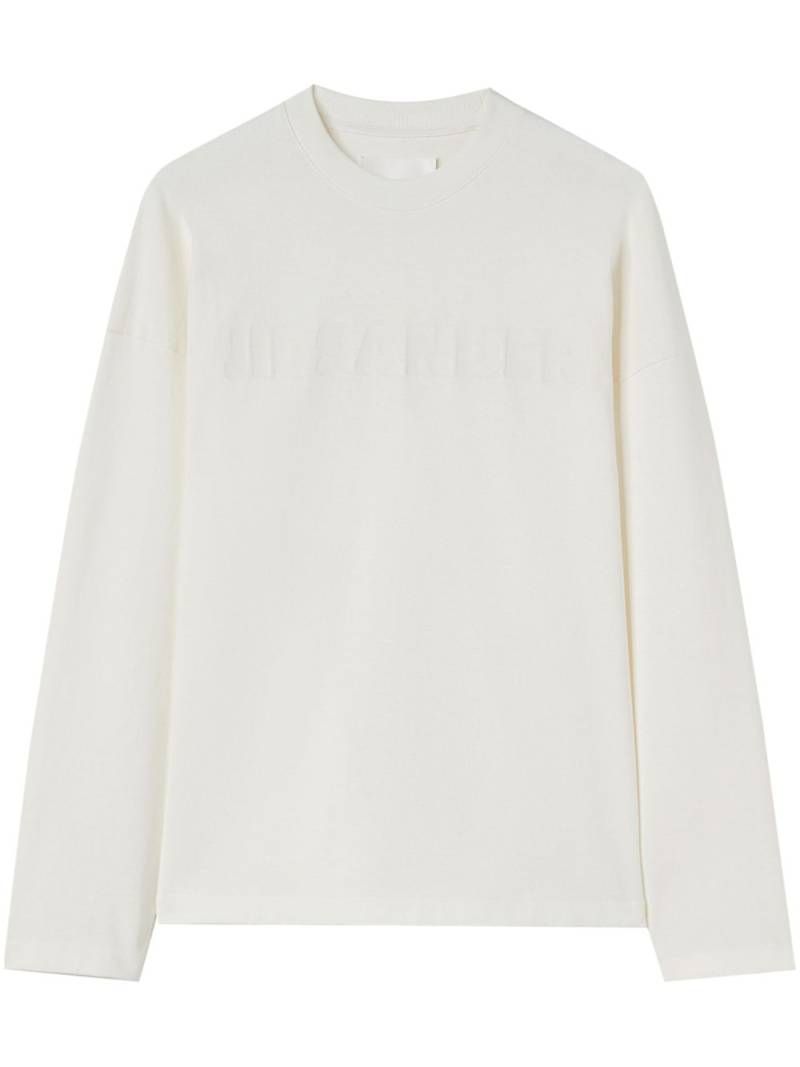 Jil Sander logo-print long-sleeve T-shirt - White von Jil Sander