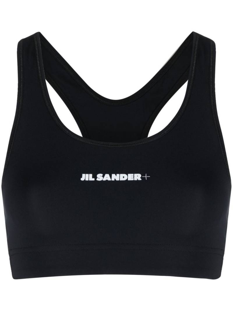 Jil Sander logo-print sports bra - Black von Jil Sander