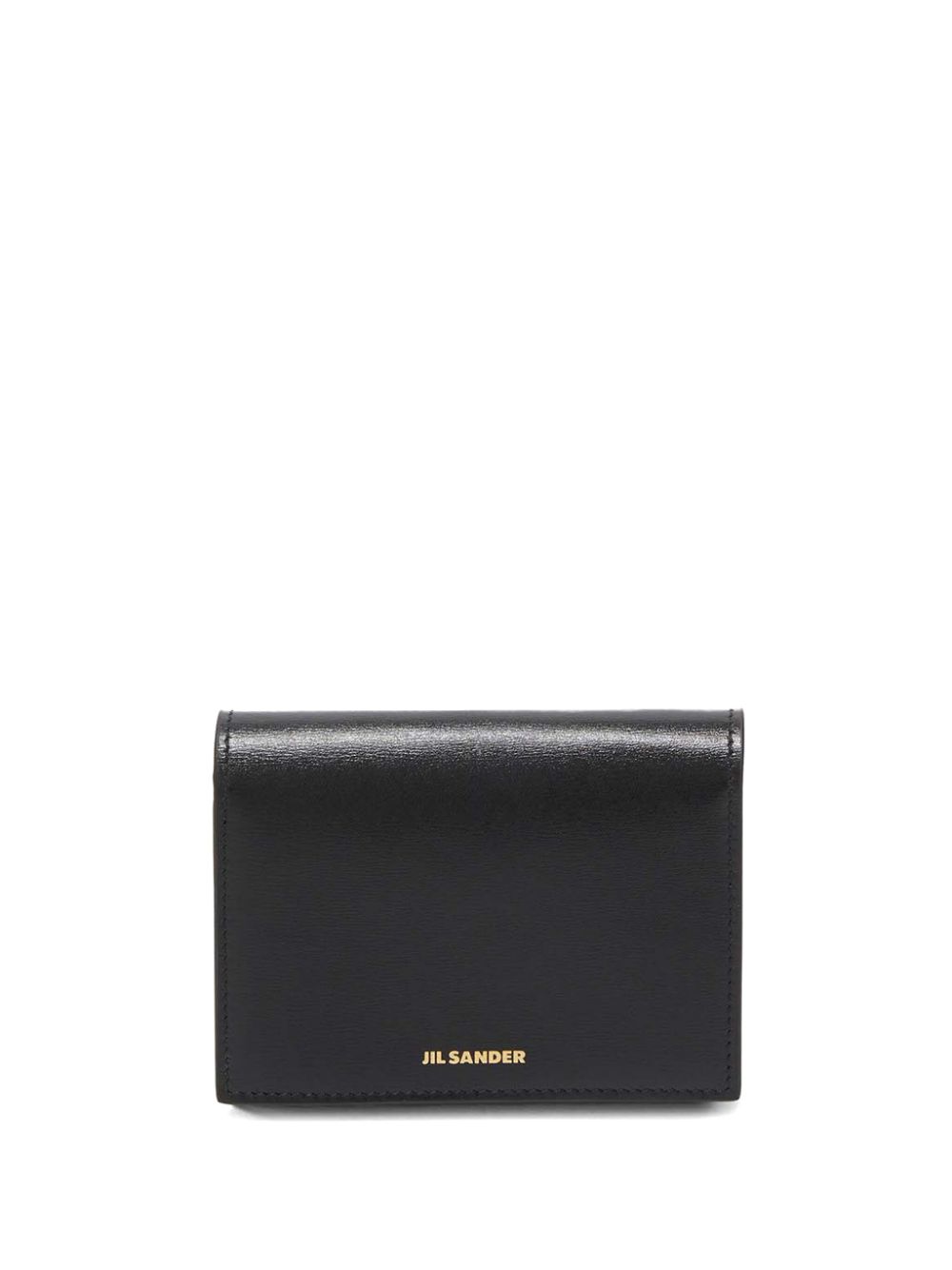 Jil Sander logo-stamp leather card holder - Black von Jil Sander