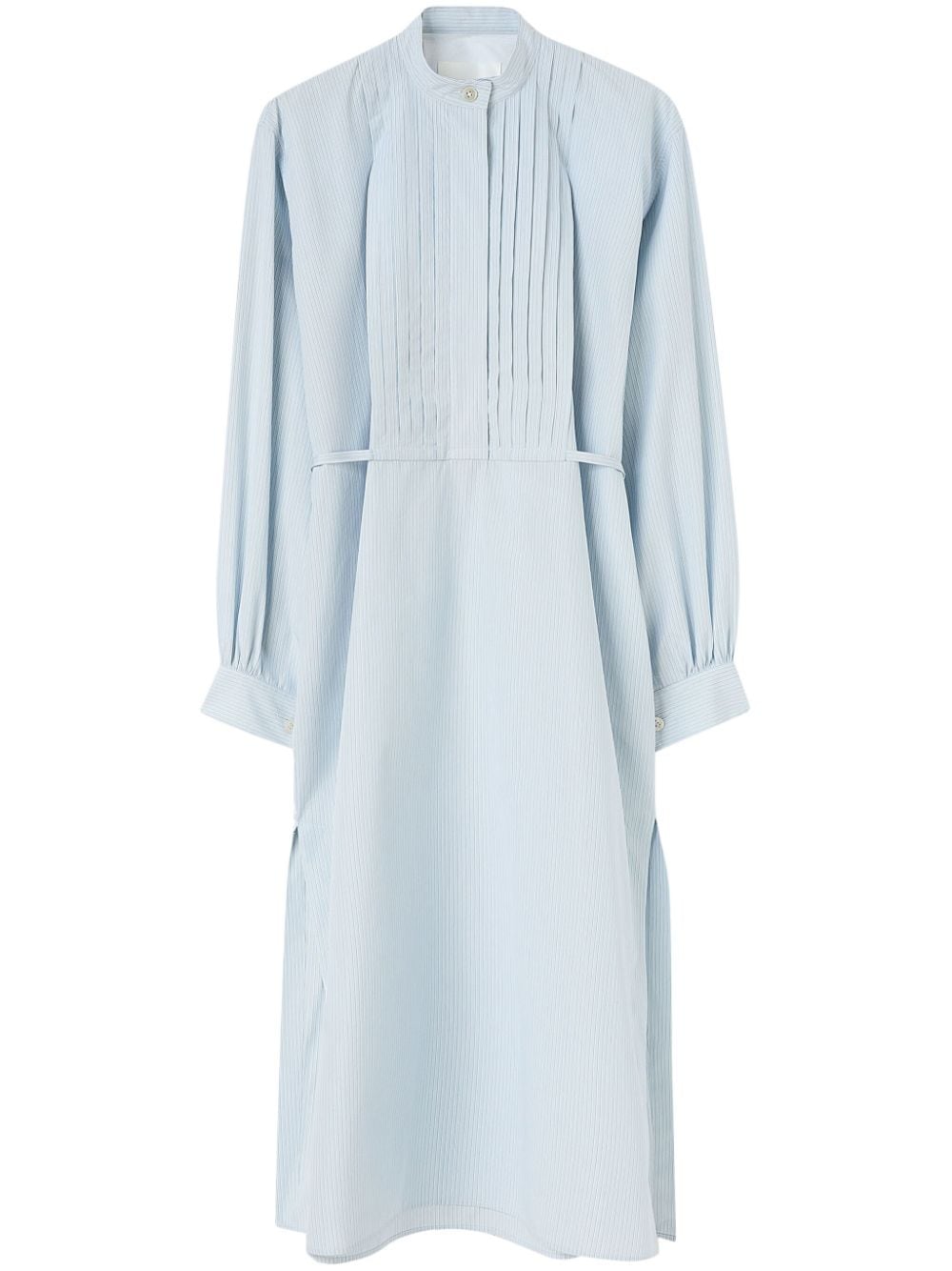 Jil Sander long-sleeve cotton midi dress - White von Jil Sander