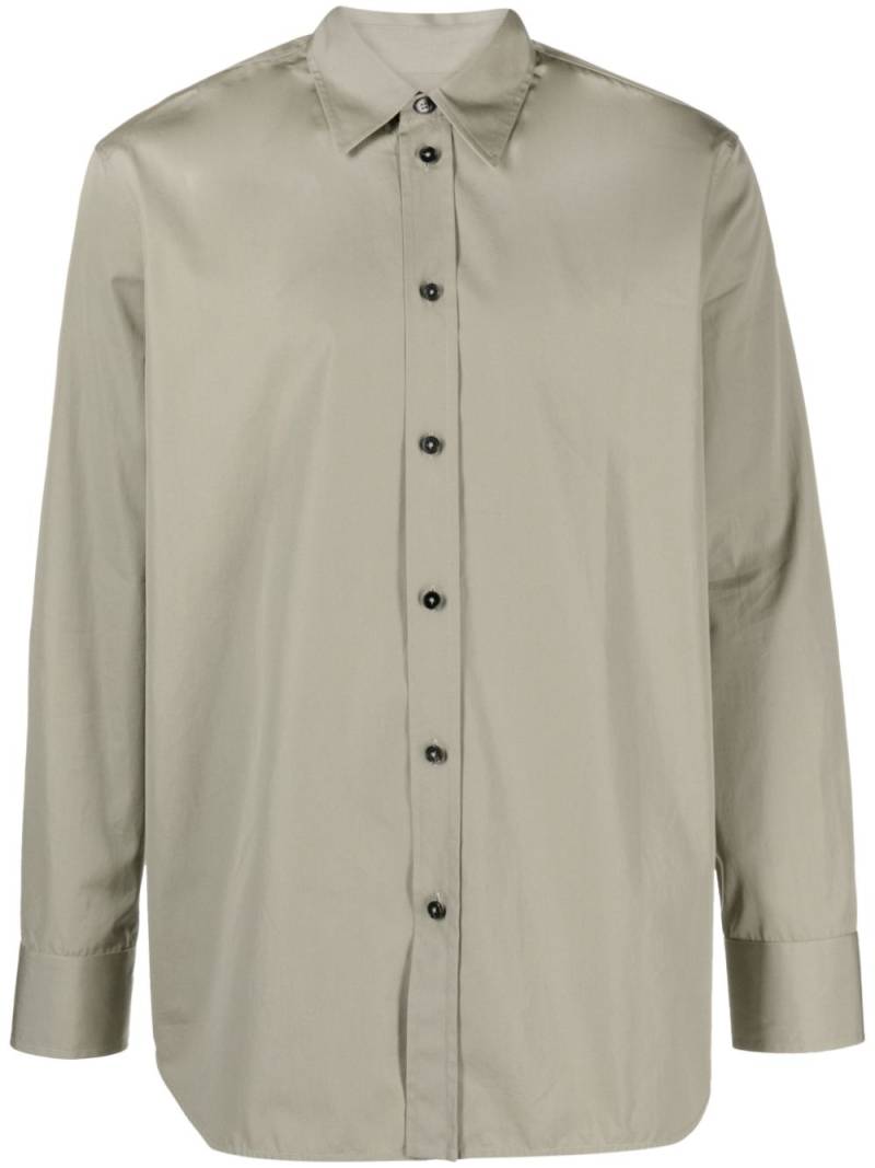 Jil Sander long-sleeve cotton shirt - Green von Jil Sander