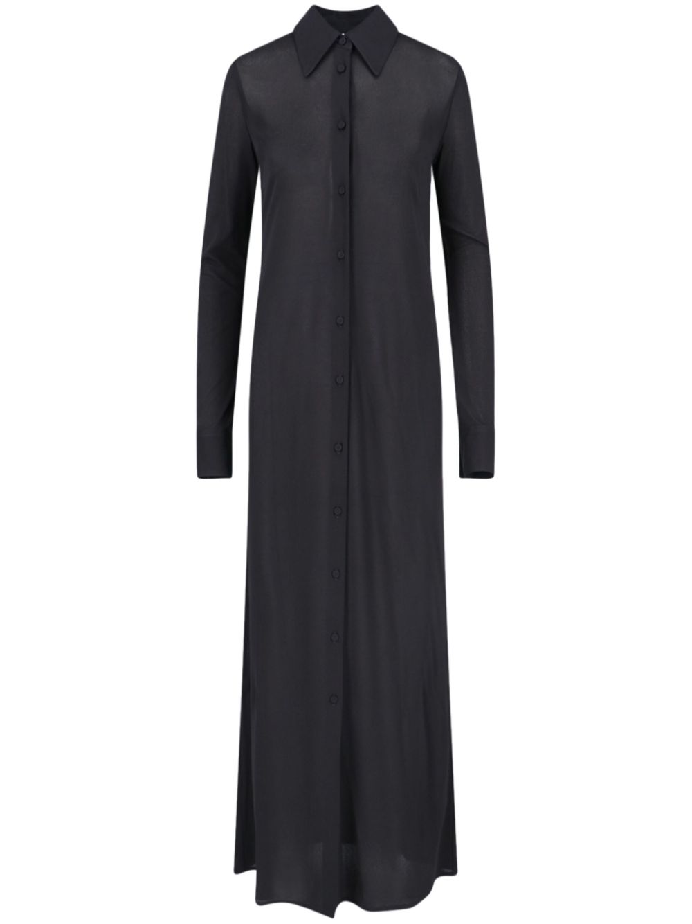 Jil Sander maxi shirt dress - Black von Jil Sander