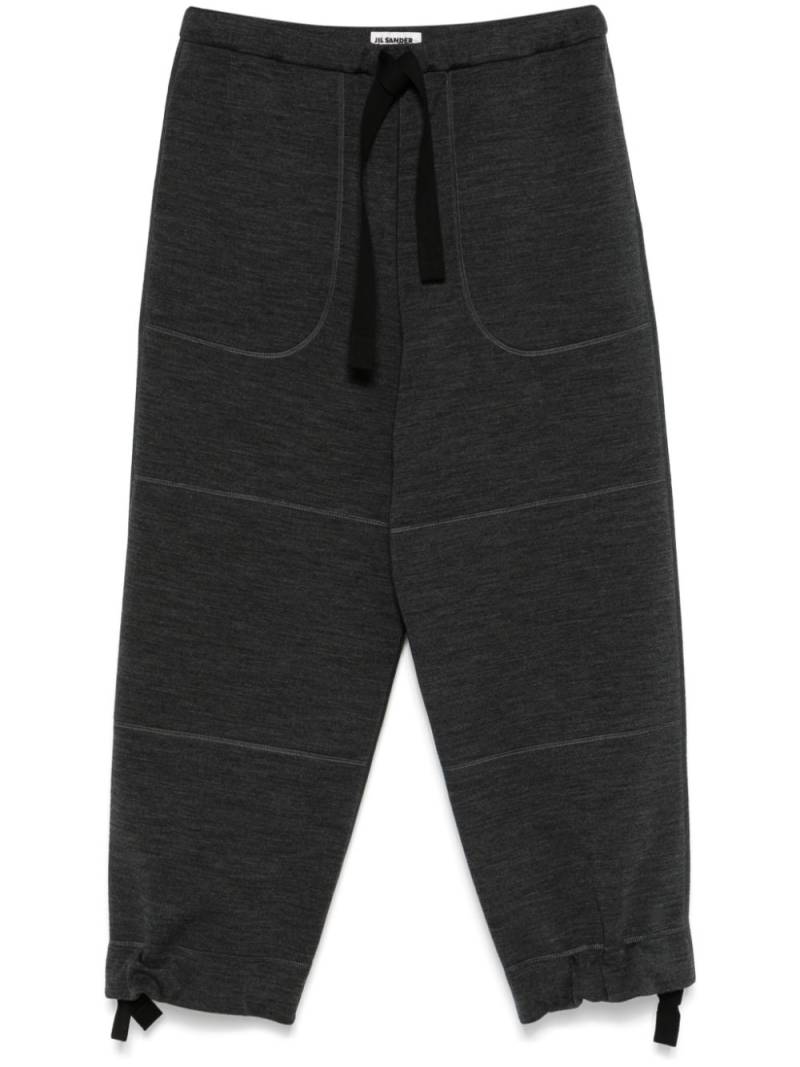 Jil Sander mélange-effect trousers - Grey von Jil Sander