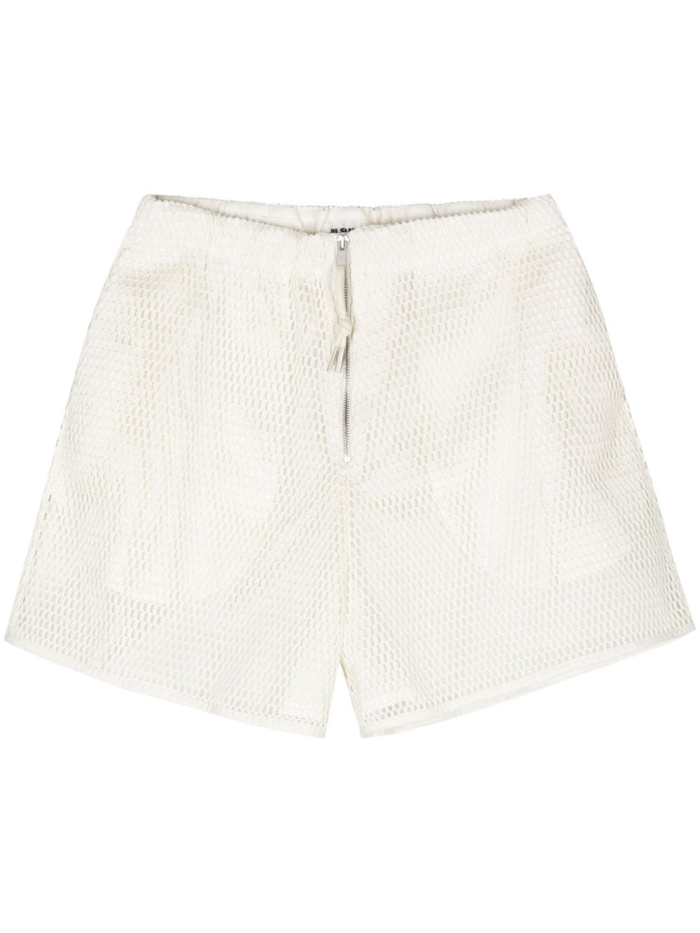 Jil Sander mesh cotton shorts - Neutrals von Jil Sander