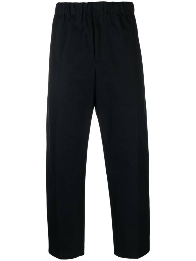 Jil Sander mid-rise cotton tapered trousers - Blue von Jil Sander