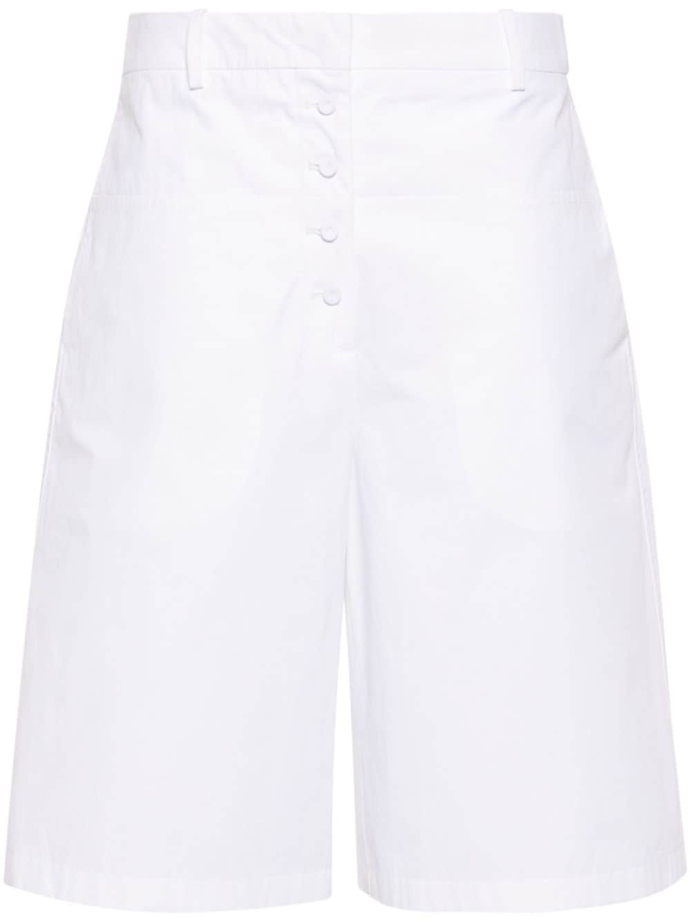Jil Sander mid-rise knee-length shorts - White von Jil Sander