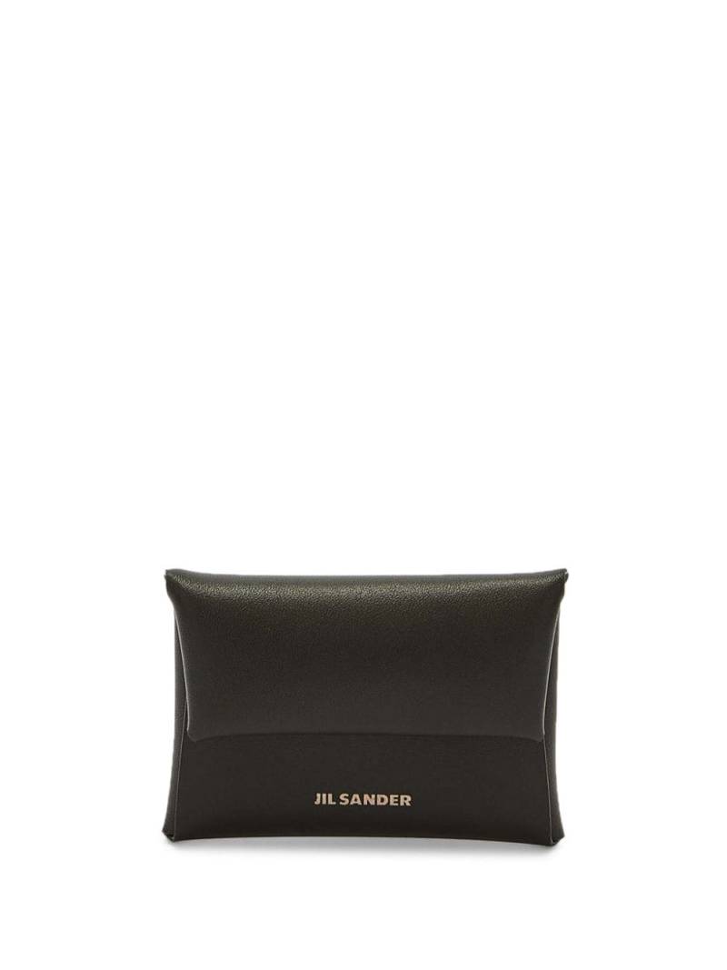 Jil Sander mini leather coin purse - Black von Jil Sander