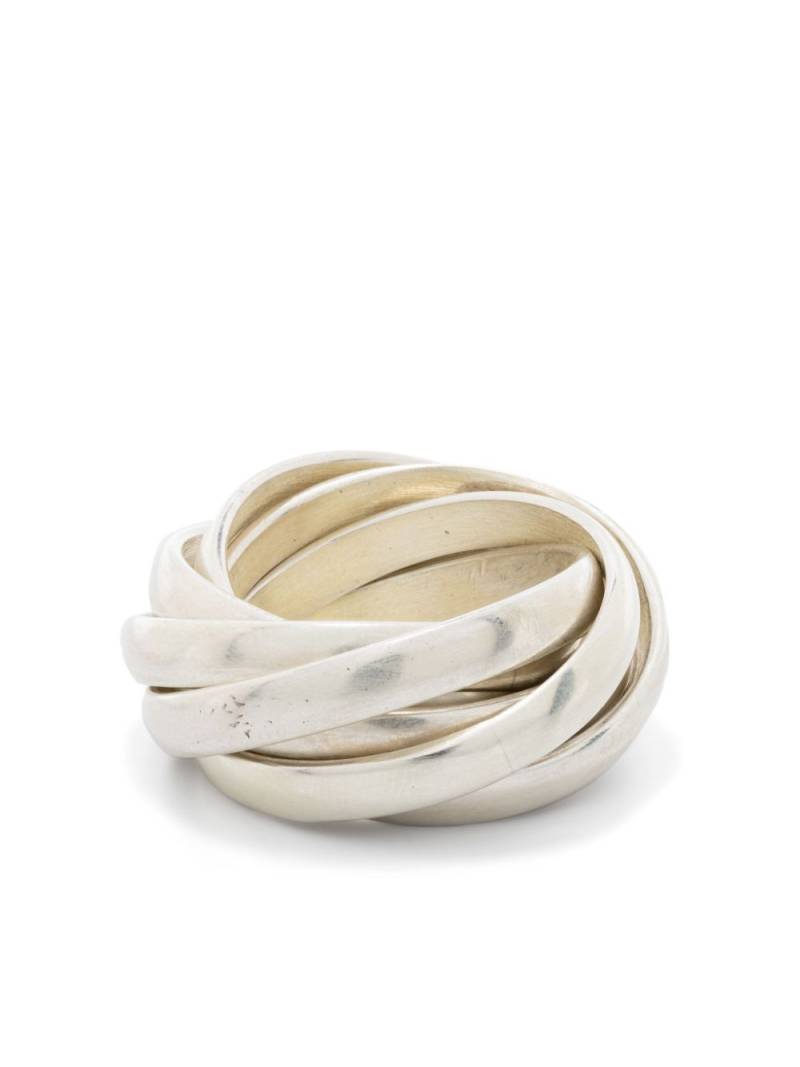 Jil Sander multi-band ring - Silver von Jil Sander