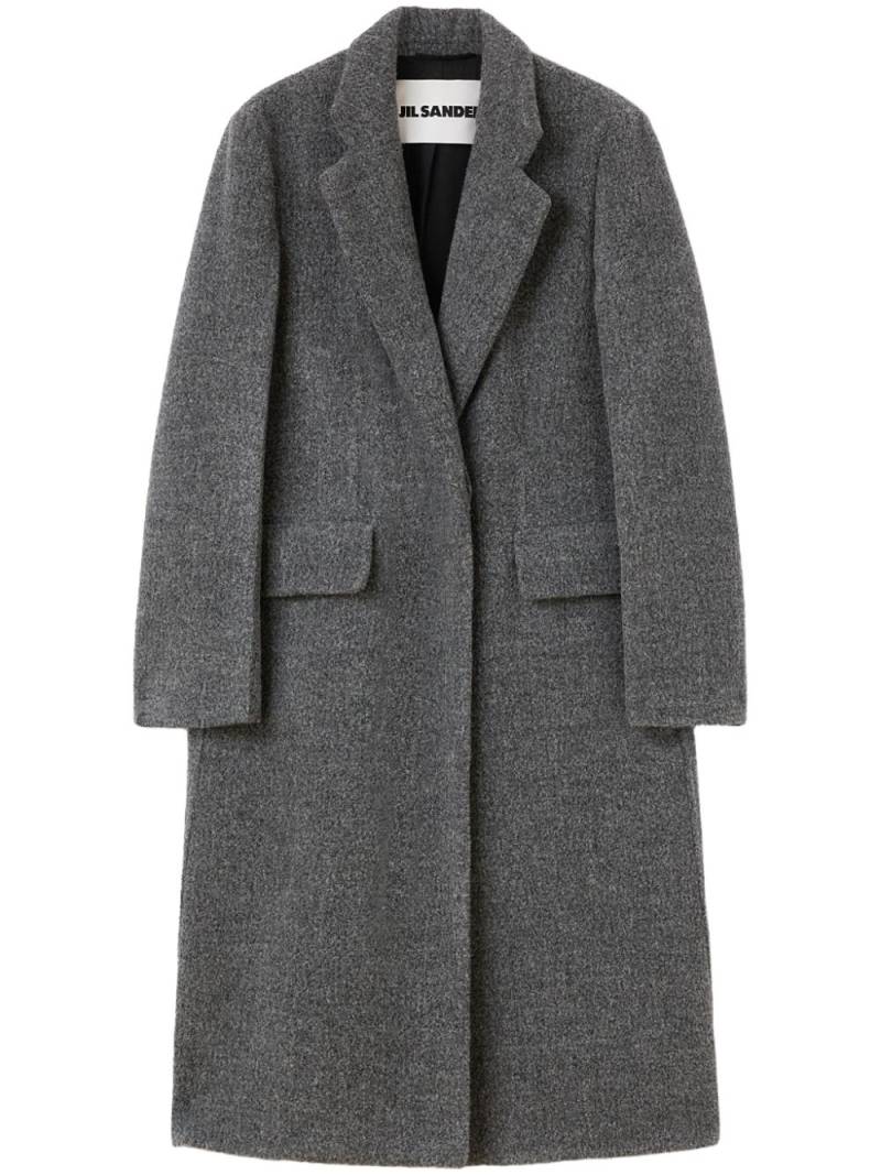 Jil Sander notched-lapel tailored coat - Grey von Jil Sander