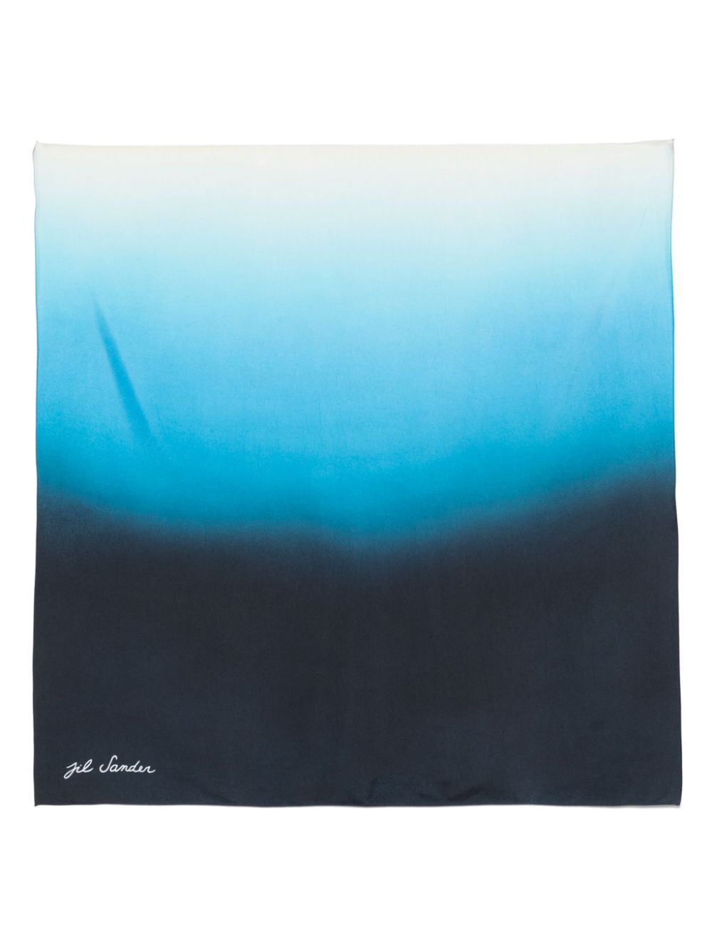 Jil Sander ombré-effect scarf - Blue von Jil Sander