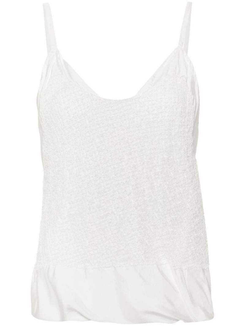 Jil Sander openwork-detail tank top - White von Jil Sander