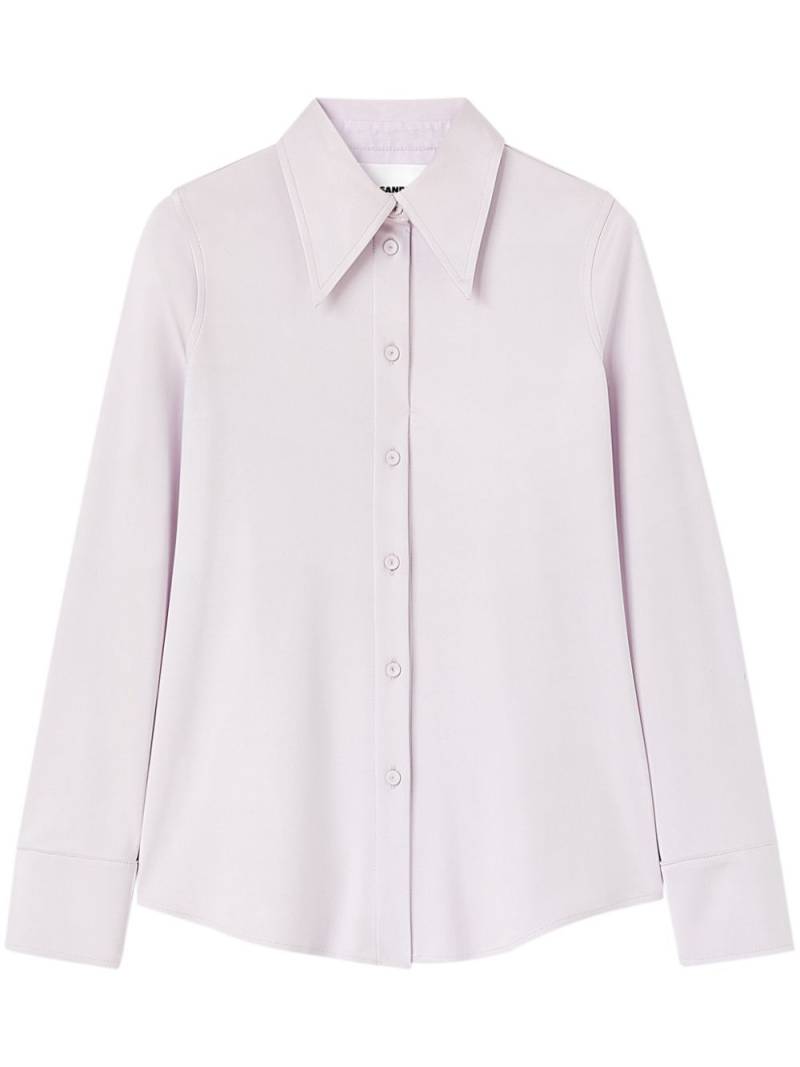 Jil Sander oversized-collar poplin shirt - Pink von Jil Sander