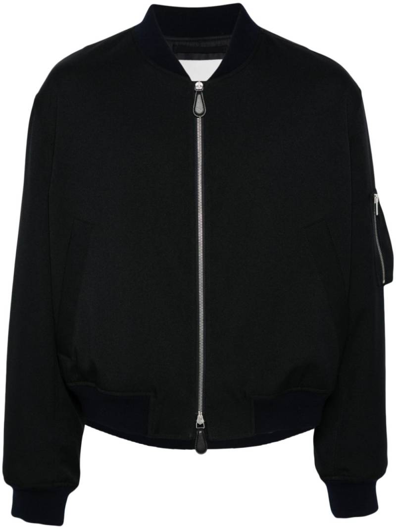 Jil Sander padded bomber jacket - Blue von Jil Sander