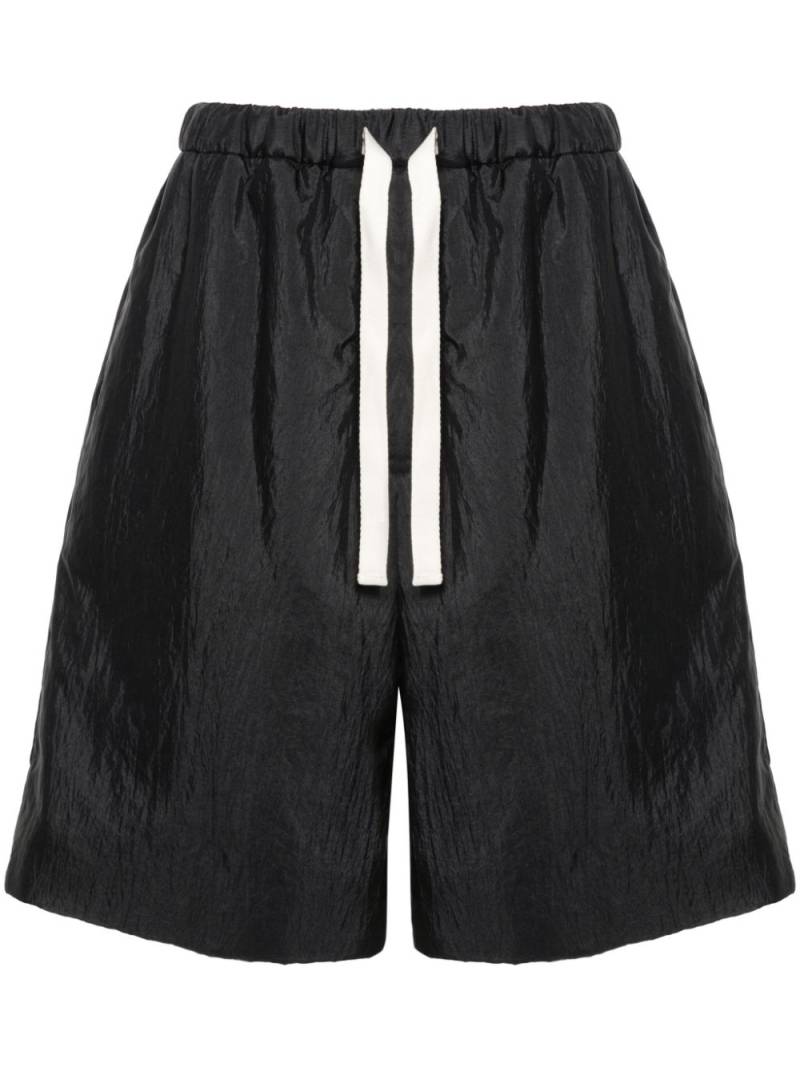 Jil Sander padded drawstring shorts - Black von Jil Sander