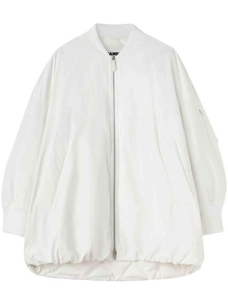 Jil Sander padded zip-up jacket - White von Jil Sander