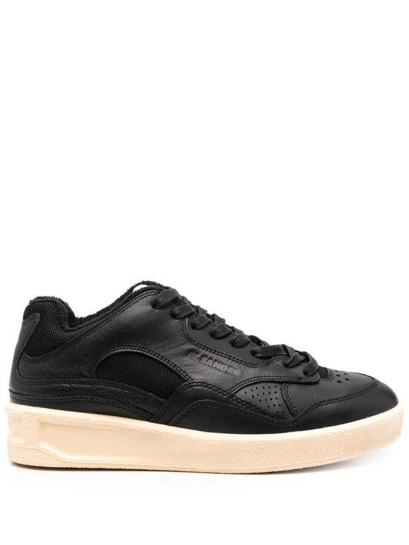 Jil Sander panelled low-top sneakers - Black von Jil Sander