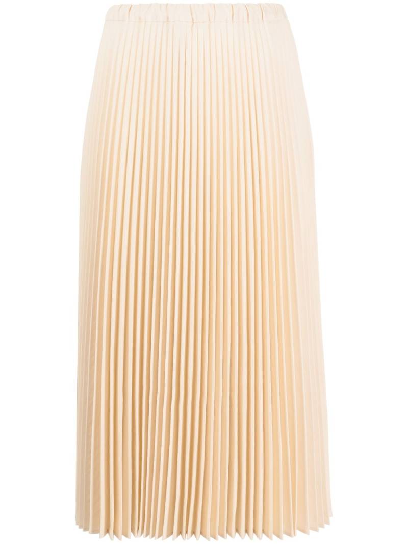 Jil Sander pleated midi skirt - Neutrals von Jil Sander