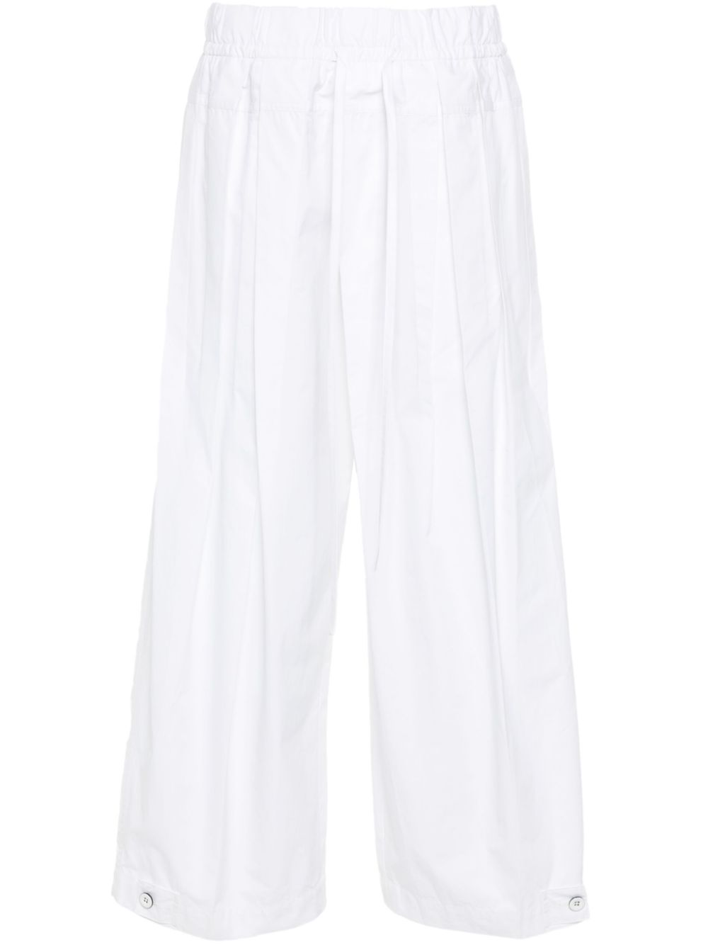 Jil Sander pleated palazzo pants - White von Jil Sander