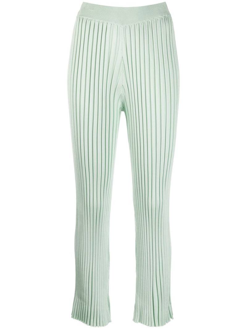 Jil Sander pleated straight trousers - Green von Jil Sander