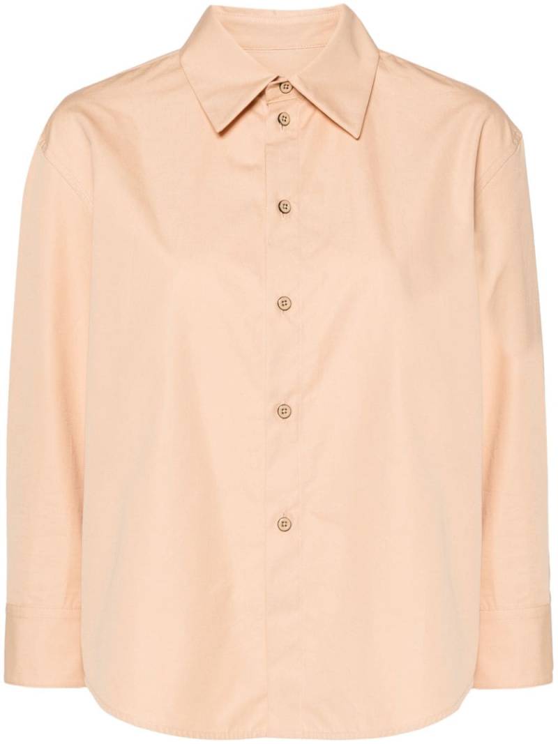 Jil Sander pointed-collar cotton shirt - Brown von Jil Sander