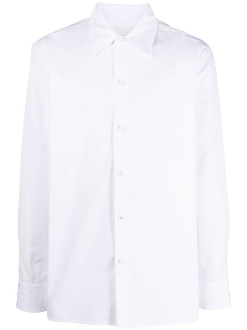 Jil Sander pointed-collar organic-cotton shirt - White von Jil Sander