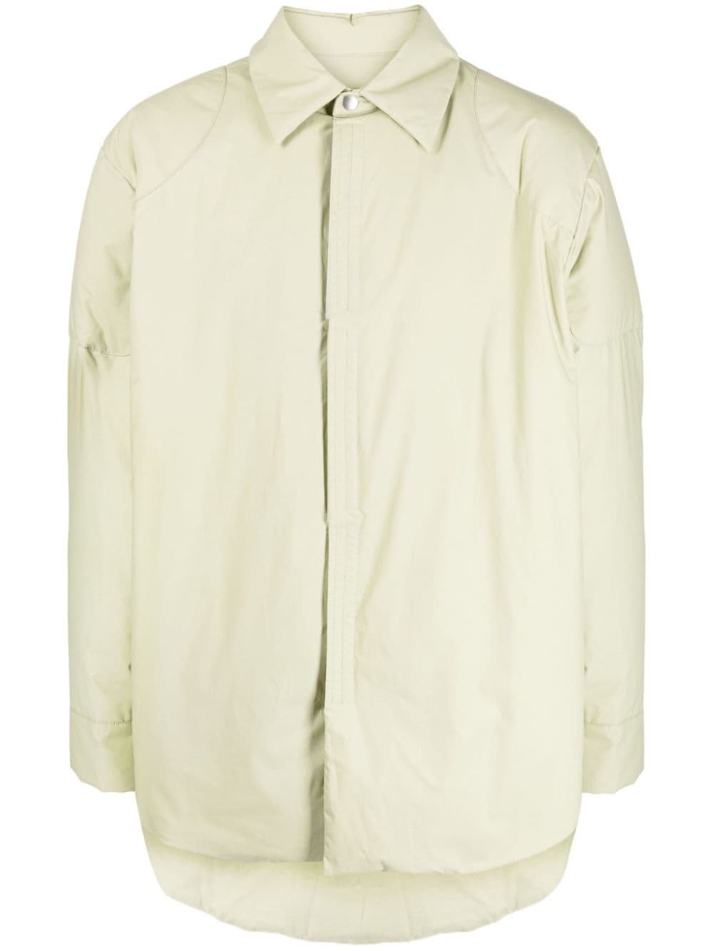 Jil Sander pointed-collar padded down jacket - Green von Jil Sander