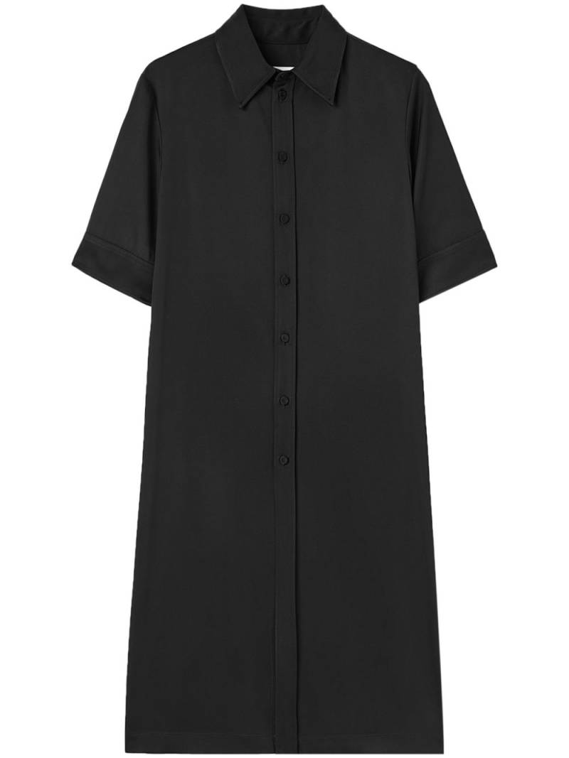 Jil Sander pointed-collar twill-weave shirt - Black von Jil Sander