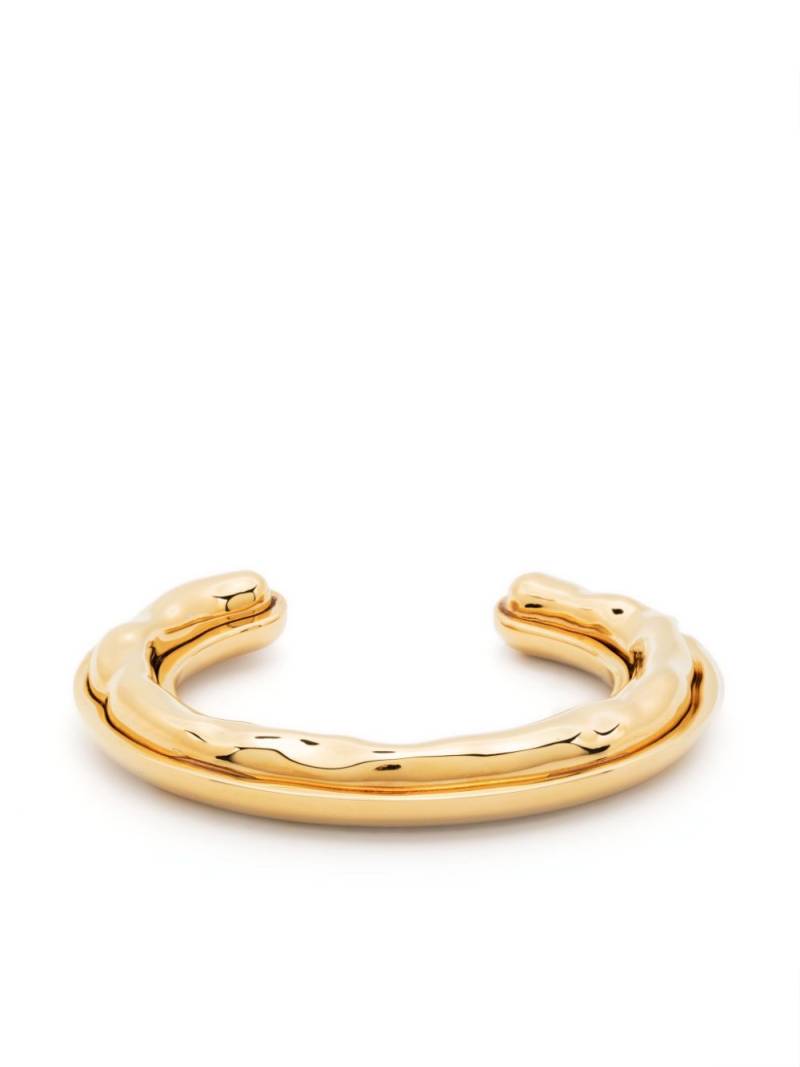 Jil Sander polished-finish cuff bracelet - Yellow von Jil Sander